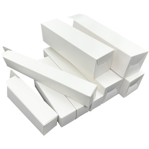 Boîtes pliantes en carton blanc Qiyou, papier coloré, 350g 400g, 3 couches, pour impression de logo personnalisé - Product Image 1