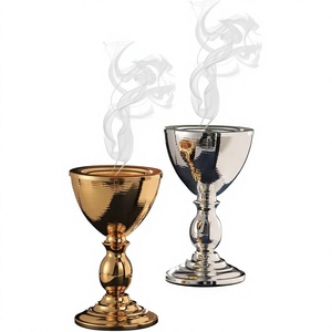 Luxury Hammered Metal <b>Bakhoor</b> <b>Burner</b> Charcoal Incense Holder Arabic Incense <b>Burner</b> for Home Decor & Tabletop Display - Product Image 1