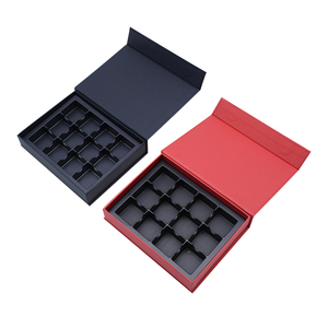 Quality Magnet Cardboard Brown Bonbon Paper Board Rigid Luxury Black Bespoke Arabic Chocolate Coffret Chocolat Box