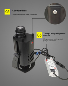 100W không thấm nước ngoài trời IP65 HD Xoay quảng cáo LED gobo Logo Máy chiếu laser logo máy chiếu ngoài trời - Product Image 6