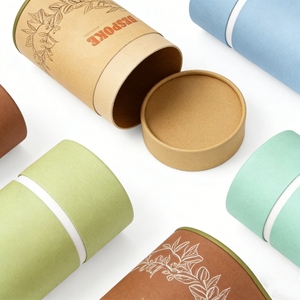 Boîte en carton cylindrique de haute qualité pour bougies, flacons de parfum, café, thé, boîtes en papier kraft personnalisées - Product Image 3