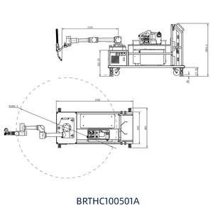 BORUNTE BRTHC100501A Brazo Robótico de Soldadura Articulado de 4 Ejes Servoeléctrico 380V PLC Caja de Cambios Equipo de Automatización Industrial - Product Image 3