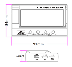 ZTW LCD Programme Carte Programmation Boîte Gecko/Bête <span class=keywords><strong>PRO</strong></span>/Seal Série Brushless ESC Réglage Paramètres RC Modèle Pièces <span class=keywords><strong>1</strong></span>/5 Rc Voiture DIY - Product Image 6