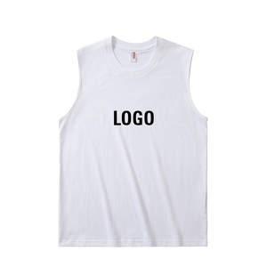 T-<span class=keywords><strong>shirt</strong></span> <span class=keywords><strong>sans</strong></span> manches en coton surdimensionné 210 g/m² d'été de haute qualité pour femmes - Product Image 2