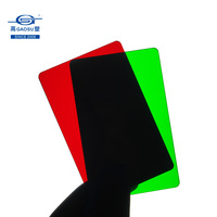 Feuille d'acrylique extrudé coloré (Plexiglas) Noir Blanc Rouge Jaune pour la fabrication d'enseignes, de caissons lumineux et de présentoirs décoratifs