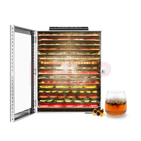 14-Layer Voedsel Groente En Fruit Dehydrator 45L Drogers Met Energiebesparing Volledige Zichtbaar Venster Cassave Droogmachine