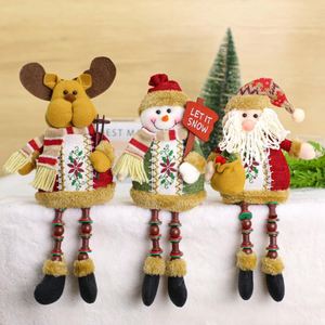 Santa Claus Snowman <b>Doll</b> Plush Toys <b>Handmade</b> Crafts Christmas Decoration and Small Gifts for Kids - Product Image 1