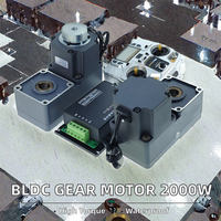 Motor Gearbox DC Brushless BLDC 1000W dengan Penggerak, Rem, dan Kontrol Jarak Jauh untuk Carrier AGV, Peralatan Rumah Tangga, dan Kapal