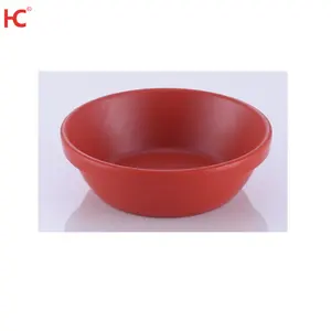 Ms526 Factory Customized Red Melamine Matte 100% Plastic Sushi Mustard Sauce Dish Classic Style Restaurant Sustainable Parties