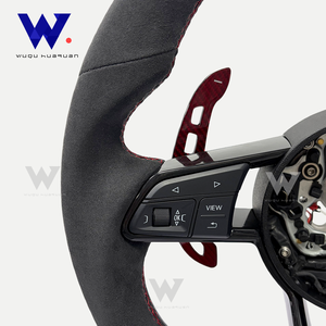 Volant de direction magnétique en peau de cerf pour <span class=keywords><strong>Audi</strong></span> A1 A3 A4 A5 A6 A7 C6 C7 S3 S4 S5 S7 <span class=keywords><strong>Q3</strong></span> Q5 Q7 SQ5 <span class=keywords><strong>RS</strong></span> RS3 RS5 RS6 B8 B9 8P R8 TT - Product Image 3