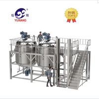 Équipement de production chimique 2T Émulsifiant d'homogénéisation sous vide Crèmes cosmétiques dédiées Pommades