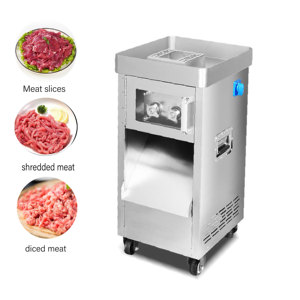 Fully automatic stainless steel commercial <b>meat</b> slicer capable of slicing and shredding beef and lamb suitable for factory mea - Product Image 1