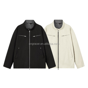 Giacche antivento sottili di seconda mano eleganti da uomo in poliestere/cotone per tutte le stagioni pulite adatte per la rivendita di balle dell'usato - Product Image 5