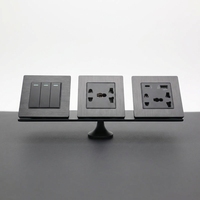 Prise murale universelle BENDI à cinq trous, 1 port USB-A, 1 port USB-C, 16A 250V, matériau en aluminium, utilisation hospitalière, charge rapide intelligente Zigbee