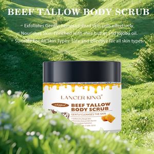 Exfoliante Corporal de Sebo de Res Orgánico de 200g con Aceite de Jojoba, Crema Hidratante Profunda, Etiqueta Privada, Venta al por Mayor, Res Alimentada con Pasto - Product Image 2