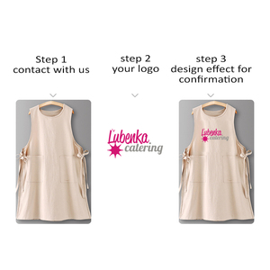 Unisex Cobbler tạp dề với 2 túi sâu Áo khoác tạp dề với quan hệ bên cho sơn làm vườn nhà bếp nướng - Product Image 4