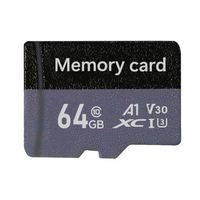 Carte SD Ultra Micro Mini en plastique 64 Go 128 Go 256 Go A1 C10 U1 150 Mo/s pour téléphone/tablette Android Garantie 10 ans -25~85 2.7-3.3V