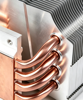 Heatsink Tembaga Kustom dengan Sirip Aluminium untuk Pendinginan Pasif pada Peralatan Server dan Workstation Industri
