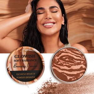 Nuovo 4 Bronzer Logo personalizzato impostazione trucco polvere etichetta privata cosmetici trucco morbido velluto Vegan Mate Foundation Bronzer - Product Image 4