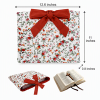 Katun organik bantalan lengan buku dengan kantong luar stroberi Kindle atau e-reader lengan menerima ukuran khusus