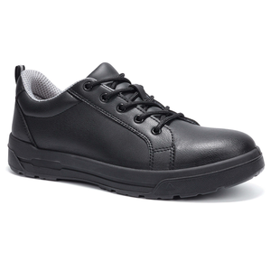 Chaussures de sécurité basses unisexes JIANKUN noires, respirantes en maille aérée, imperméables en cuir véritable, anti-choc, embout en acier, anti-perforation - Product Image 2