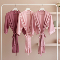 55 Colores Disponibles, Kimono de Seda y Satén de Lujo para Novia y Damas de Honor, Vestidos de Matrimonio, Bata de Novia para la Mañana