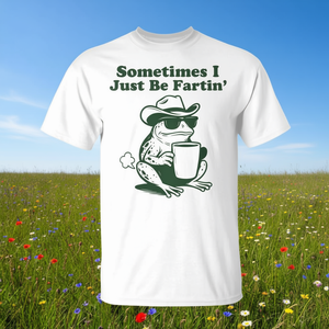 Camiseta con diseño gráfico de Frog, unisex, talla para adultos, Sometimes I Just Be Fartin' - Product Image 3