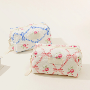 Bolsa de cosméticos de algodón con lazo de gran capacidad, bolsa de lavado de almacenamiento, bolso ins transfronterizo, lindo estampado Inn - Product Image 4