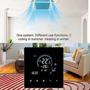 เทอร์โมสตัทอัจฉริยะ K2F WiFi สำหรับเครื่องปรับอากาศและระบบทำความร้อนใต้พื้น ควบคุมอุณหภูมิแบบสองระบบ - Product Image 2