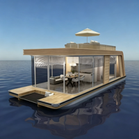 YAMANE Maison flottante 11m, Maison aquatique, Maison flottante en aluminium, Yacht de luxe avec auvent, Vente chaude aux États-Unis