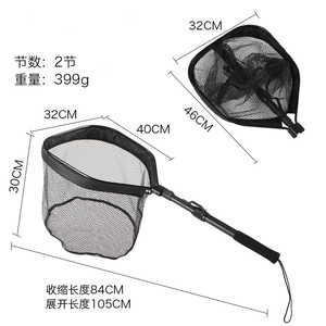 China Professionele Productie Aluminium Visaanvoernet Opvouwbaar Telescopisch Zeevisnet - Product Image 6