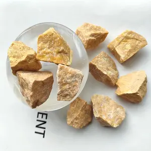 Оптовая продажа, натуральный кристалл, необработанный драгоценный камень, минеральные Необычные Желтые нефритовые целебные кристаллы, необработанные камни