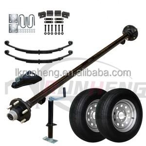 Kit de moyeu léger pour essieux simples et doubles de 2000 à 8000 lb, essieux à ressorts à lames pour remorques en acier, suspension à ressorts à lames - Product Image 2