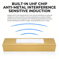 UT601 UHF RFID En Metal Suave Imprimible Etiqueta PET Flexible Adhesivo para Logistica Almacen Gestion Activos