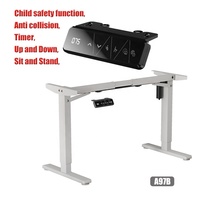 Table élévatrice motorisée durable Cadre de table élévatrice haut et bas Moteur unique Double colonne Bureau réglable