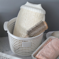 Paniers de rangement en plastique à mailles avec poignées, bacs empilables pour cuisine, garde-manger, salle de bain, placard et fournitures de bureau