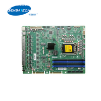 Placa Base W580SL-8L LGA 1200 con 8 Puertos Ethernet Gigabit, Firewall, Placa Base Industrial con DDR4, SATA, M.2, PCIE X8, VGA