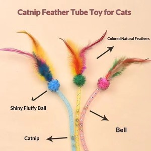 Nuovo Giocattolo per Gatti 2026: Tubo a Rete Interattivo con Piuma e Campanello, Giocattolo da Mordere Resistente per la Dentizione, Sicuro per i Denti, Colorato e Divertente per Gatti - Product Image 4