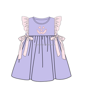 <span class=keywords><strong>Vestito</strong></span> per Bambine con Applicazioni di <span class=keywords><strong>Zucca</strong></span> e Fantasma per Halloween, Abito Boutique con Maniche a Sbuffo per Bambine - Product Image 2