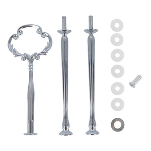 2 层锌合金蛋糕架，带手柄和配件，环保厨房工具套装，适合生日甜点 - Product Image 2