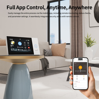 Système d'alarme domestique PGST Tuya WiFi 4G, écran tactile IPS 7 pouces, application Smart Life, contrôle à distance, kit de sécurité anti-intrusion avec sirène