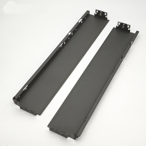 Modern Steel Slim <strong>Drawer</strong> Box H80mm Ultra Thin 1.5mm Thick Side Wall Soft Close Undermount <strong>Drawer</strong> <strong>Slides</strong> Heavy Duty 21-30kg Load - Product Image 6