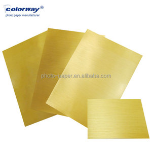 Papel adhesivo de vinilo de inyección de tinta recubierto Digital imprimible impermeable dorado A3 A3 + A4 vinilo imprimible de inyección de tinta personalizado tamaño A4 - Product Image 6