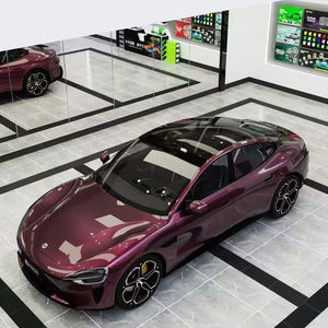 WRAPMASTER Nuevo color PET Brillante Metálico Esmaltado Negro Azúcar Vinilo Liberación de aire Vinilo Car Wrap - Product Image 3