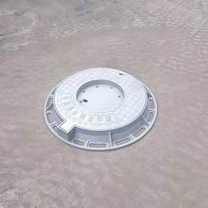 Couvercles de trou d'homme de Ventilation en fonte ductile Grille de drainage routier Couverture de gouttière rectangulaire Couleur noire Modèle demi-poids 600*600*80 - Product Image 6