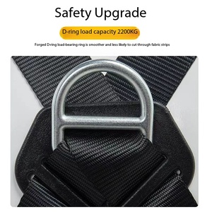 Harnais de sécurité à déploiement rapide avec 5 points d'ancrage pour travaux électriques et de construction - Product Image 2