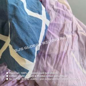 Trapos de algodón sin pelusa para taller, trapos de pintor, trapos de lona reciclada, paños de algodón para limpieza - Product Image 4