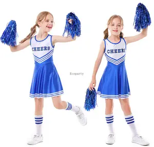 2023-sexy Cheerleader Outfit Halloween Women Schoolgirl Gleeing Cheerleader  Uniform High School Cheerleading Costume-i