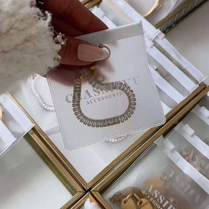 Sacs en plastique avec fermeture à glissière en PVC solide auto-scellant transparent/mat/givré pour bijoux avec logo personnalisé pour l'emballage de bijoux - Product Image 4