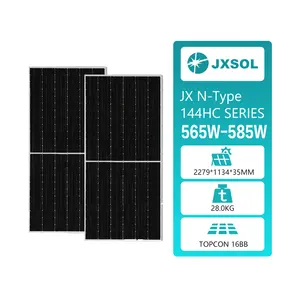 도매 가격 패널 Solares Para Casa Costos 565w 570w 575w 580w Topcon 단결정 태양 광 Pv 패널 공급 업체